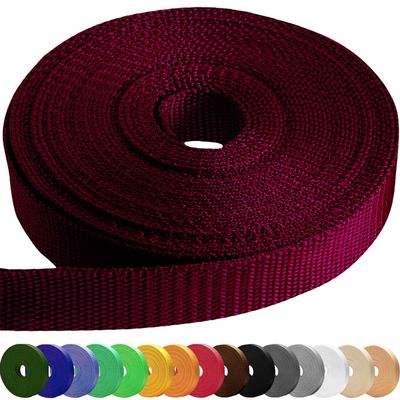 TECEUM 1 Inch Webbing  Burgundi  10 Yards  1 Webbing for Outdoors Indoors Crafting DIY nw