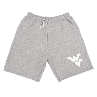 Campus Lab West Virginia University Mens Sweat Shorts Primary Logo, Athletic Heather, X-Large