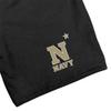 Campus Lab Us Naval Academy Mens Sweat Shorts Primary Logo, Black, Large view 2