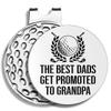 Pishovi The Best Dads Funny Golf Markers, Magnetic Golf Marker Cap Clip, Golf Accessories, Christmas Thanking You Birthday Appreciate Retirement for Grandpa Dad Golf Lovers Golfer Stepdad New Dad view 1