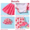 Toddler Baby Girls Swimsuit Strawberry Bikini Sunflower Two Pieces Bathing Suit Swimwear Summer Beach Wear Set 18-24 Months view 2