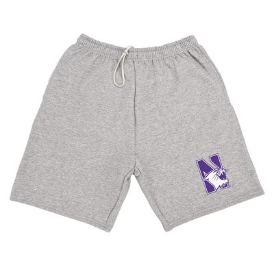 Campus Lab Northwestern University Mens Sweat Shorts School Logo, Athletic Heather, Medium