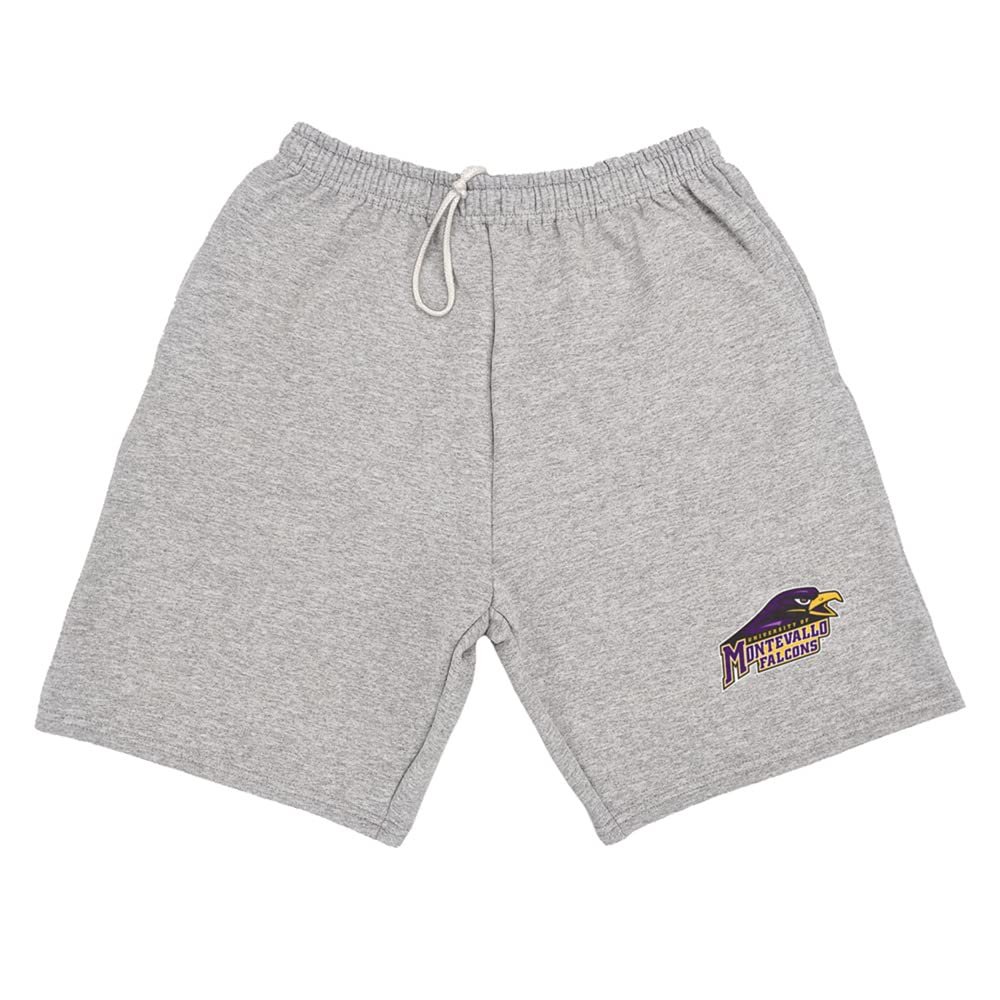 Campus Lab University of Montevallo Mens Sweat Shorts Primary Logo, Athletic Heather, X-Large