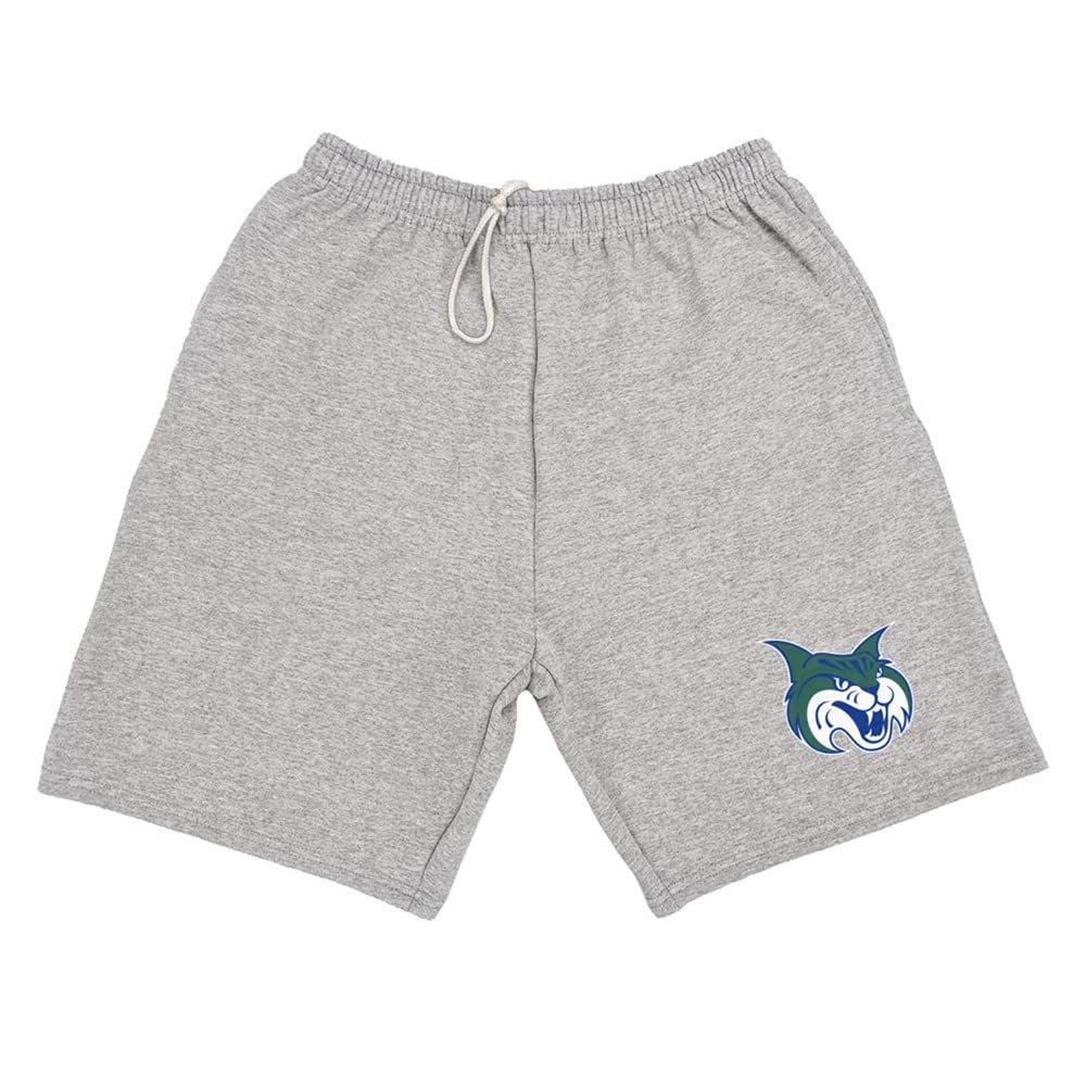 Georgia College Mens Sweat Shorts Primary Logo, Athletic Heather, XX-Large