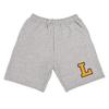 Campus Lab Lipscomb University Mens Sweat Shorts Primary Logo, Athletic Heather, Medium view 1