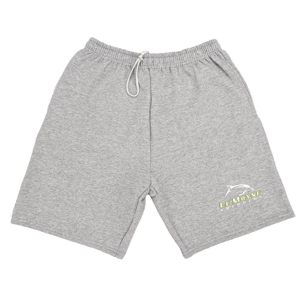 Campus Lab Le Moyne College Mens Sweat Shorts Primary Logo, Athletic Heather, XX-Large