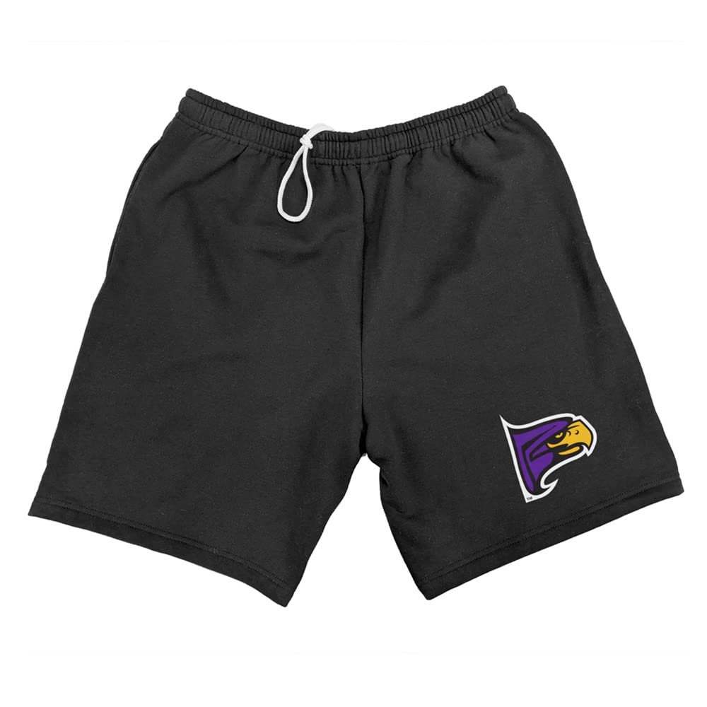 Hunter College Mens Sweat Shorts Primary Logo, Black, Small