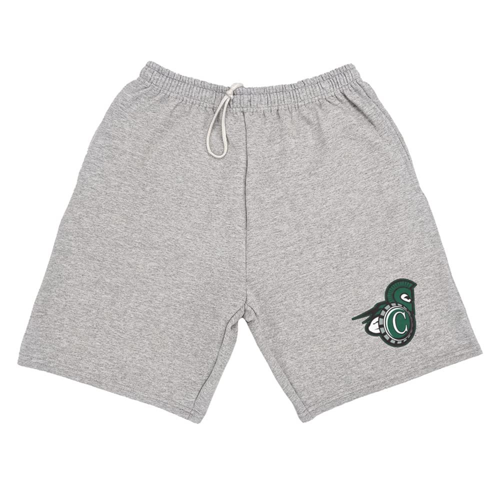 Campus Lab Castleton University Mens Sweat Shorts School Logo, Athletic Heather, X-Large