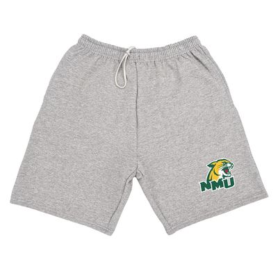 Campus Lab Northern Michigan University Mens Sweat Shorts School Logo, Athletic Heather, Small