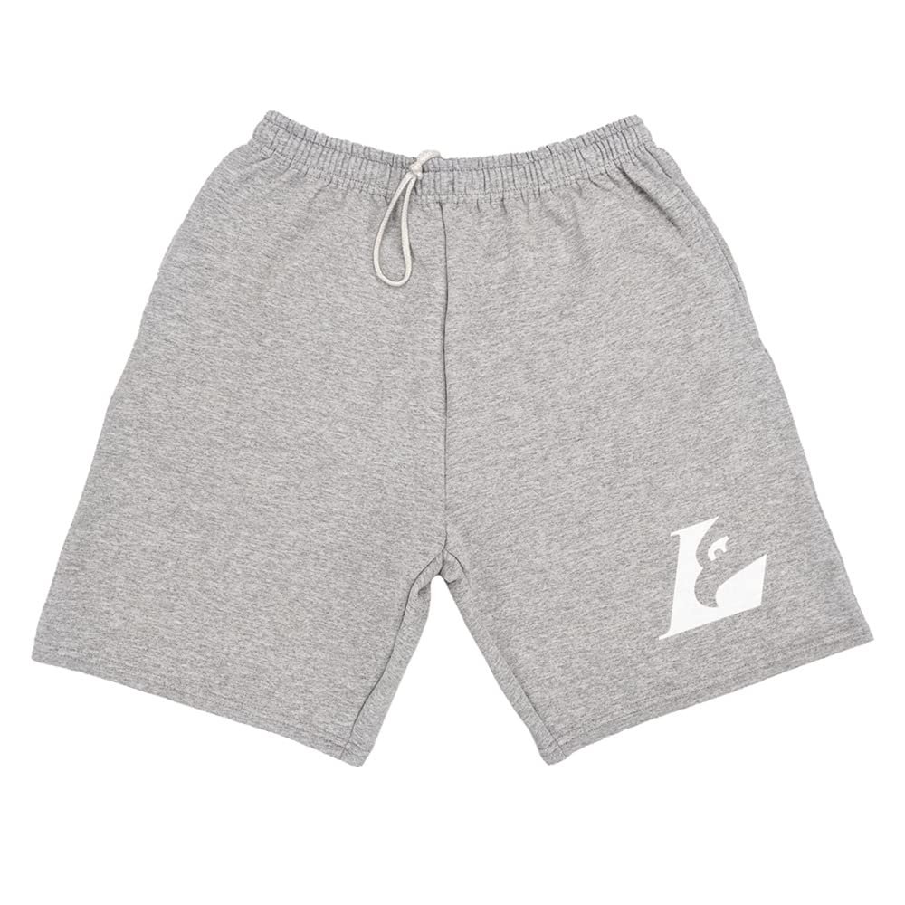 Campus Lab University of Wisconsin - La Crosse Mens Sweat Shorts Primary Logo, Athletic Heather, X-Large