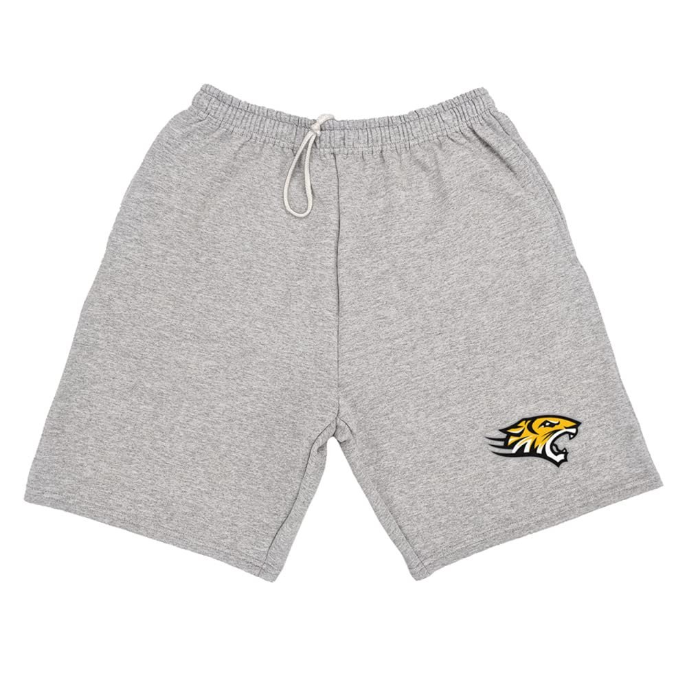 Campus Lab Towson University Mens Sweat Shorts Primary Logo, Athletic Heather, XX-Large