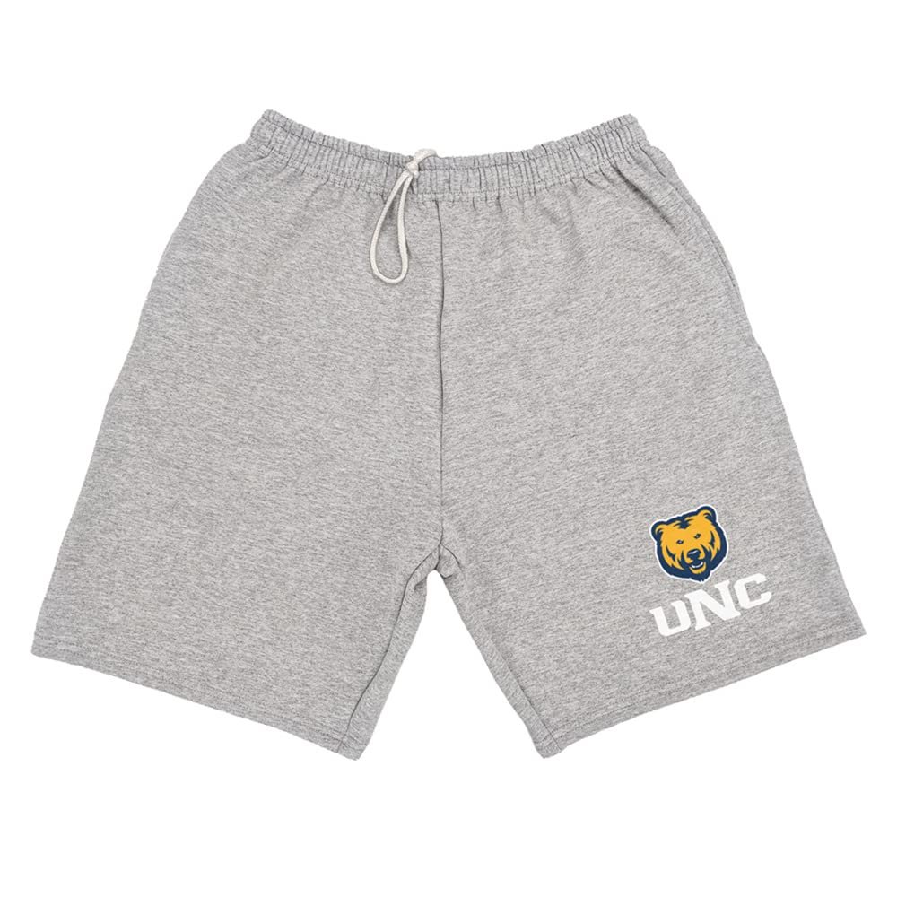 Campus Lab University of Northern Colorado Mens Sweat Shorts Primary Logo, Athletic Heather, Large