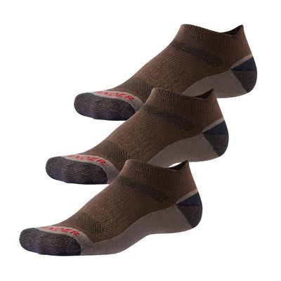 WANDER Merino Wool Ankle Running Hiking Socks 3 Pairs Lightweight Cushioned Sweat-Wicking No Show Athletic Socks Men Women