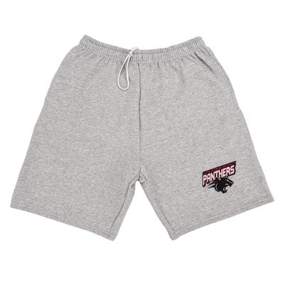 Clark Atlanta University Mens Sweat Shorts Primary Logo, Athletic Heather, Medium