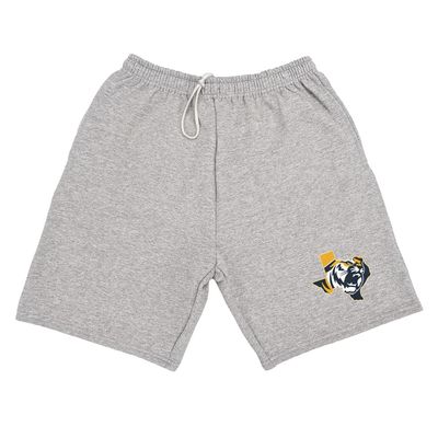 Campus Lab East Texas Baptist University Mens Sweat Shorts Primary Logo, Athletic Heather, Small