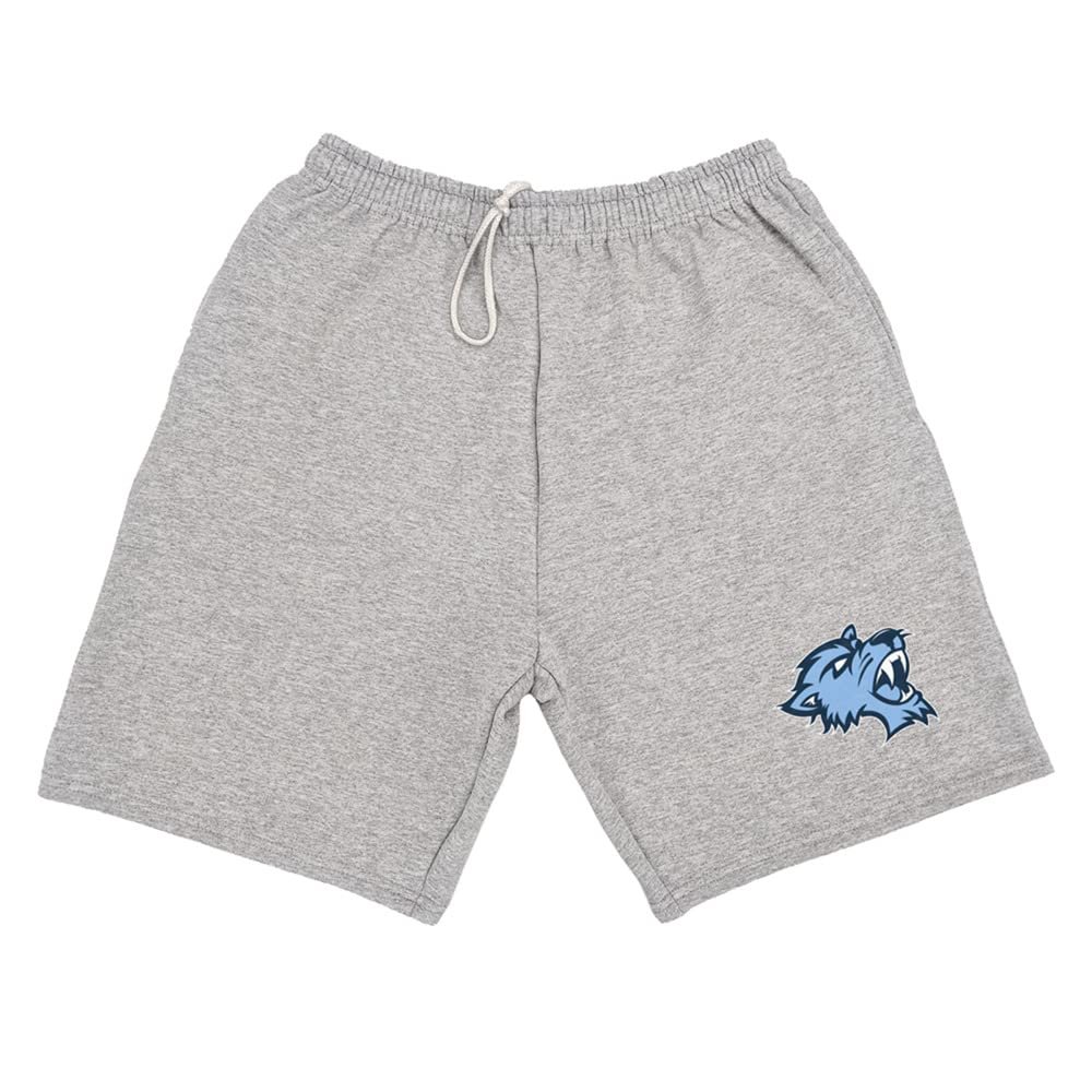 Campus Lab Baruch College Mens Sweat Shorts Primary Logo, Athletic Heather, X-Large