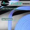 TECEUM 2 Inch Webbing  Baby Blue  10 Yards  2 Heavy-Duty Wide Webbing for Outdoors Indoors Crafting DIY nw view 2