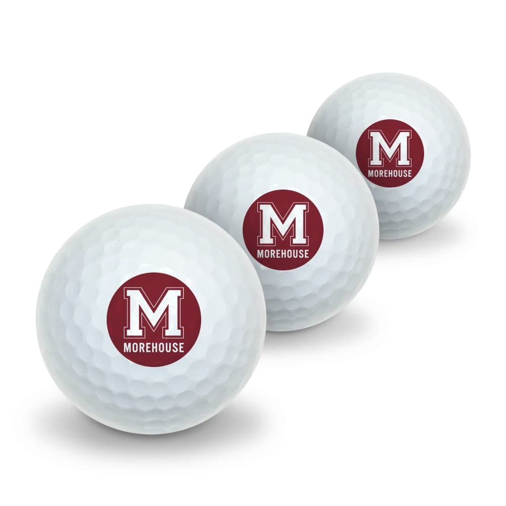 Morehouse College Primary Logo Novelty Golf Balls 3 Pack