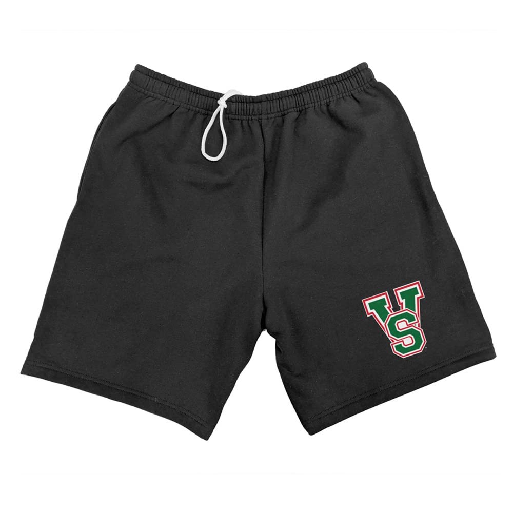 Campus Lab Mississippi Valley State University Mens Sweat Shorts School Logo, Black, Medium