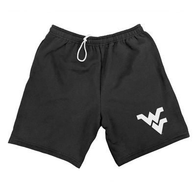 Campus Lab West Virginia University Mens Sweat Shorts Primary Logo, Black, Small