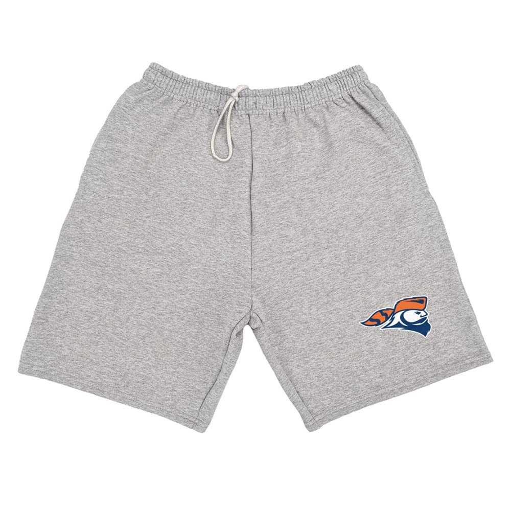 Campus Lab Carroll University Mens Sweat Shorts Primary Logo, Athletic Heather, Medium