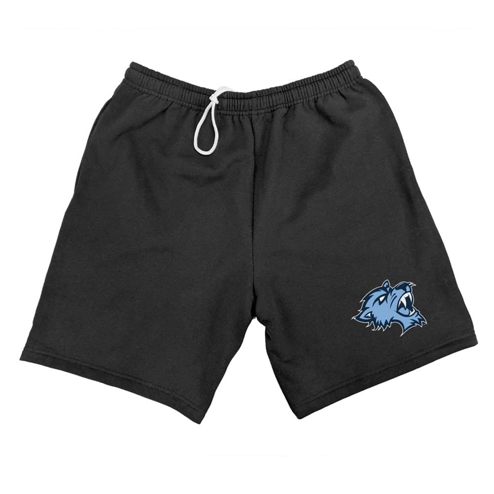 Campus Lab Baruch College Mens Sweat Shorts Primary Logo, Black, Medium