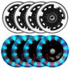 8 Pack Light Up Inline Skate Wheels 64mm 72mm 76mm 80mm Inline Wheels with ABEC-9 Bearing for inline Skate Wheels - 85A Inline Wheels for Indoor & Outdoor view 1