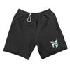 Campus Lab Portland State University Mens Sweat Shorts Primary Logo, Black, Large view 1