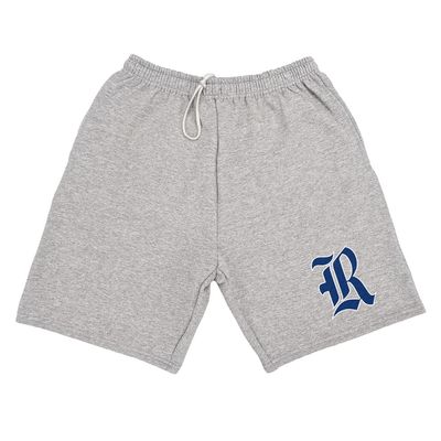 Campus Lab Rice University Mens Sweat Shorts Primary Logo, Athletic Heather, XX-Large