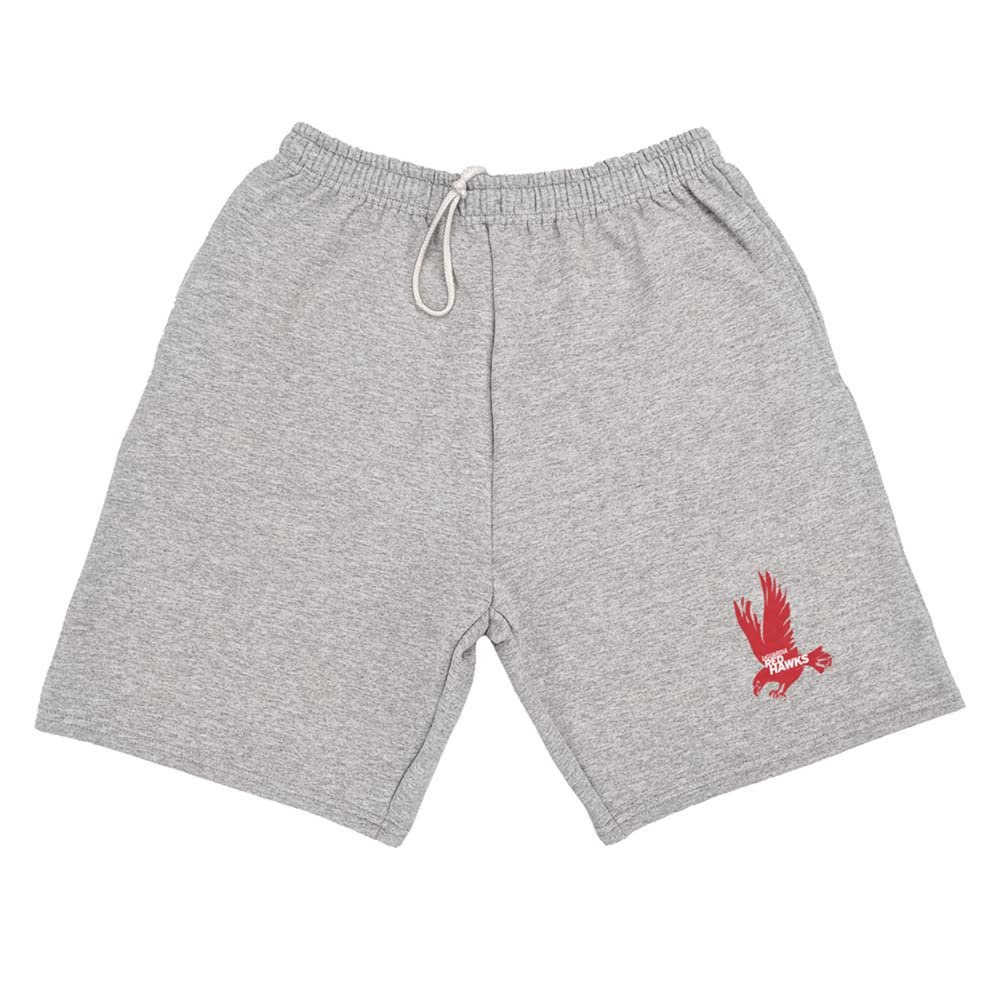 Campus Lab LaGuardia Community College Mens Sweat Shorts Primary Logo, Athletic Heather, X-Large