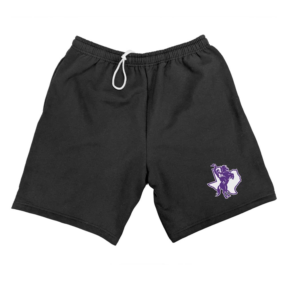 Campus Lab Tarleton State University Mens Sweat Shorts Primary Logo, Black, XX-Large