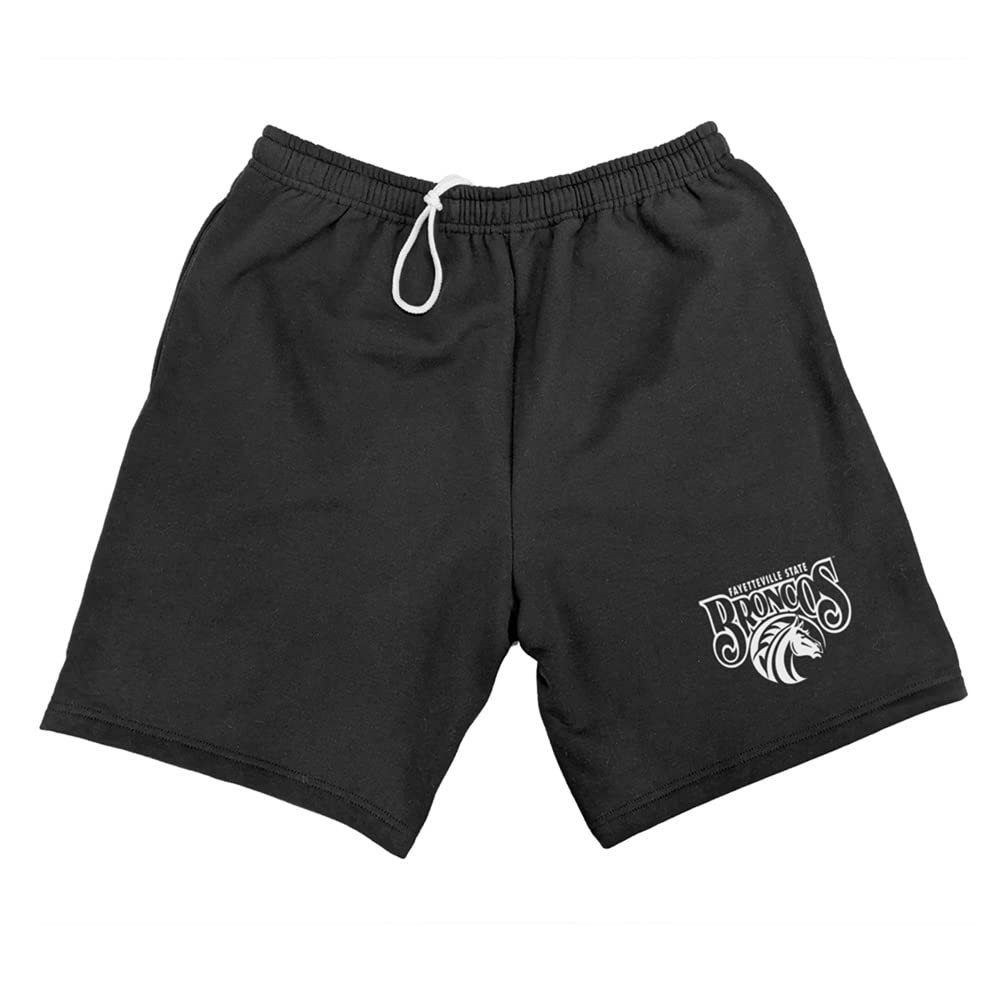 Campus Lab Fayetteville State University Mens Sweat Shorts Primary Logo, Black, X-Large