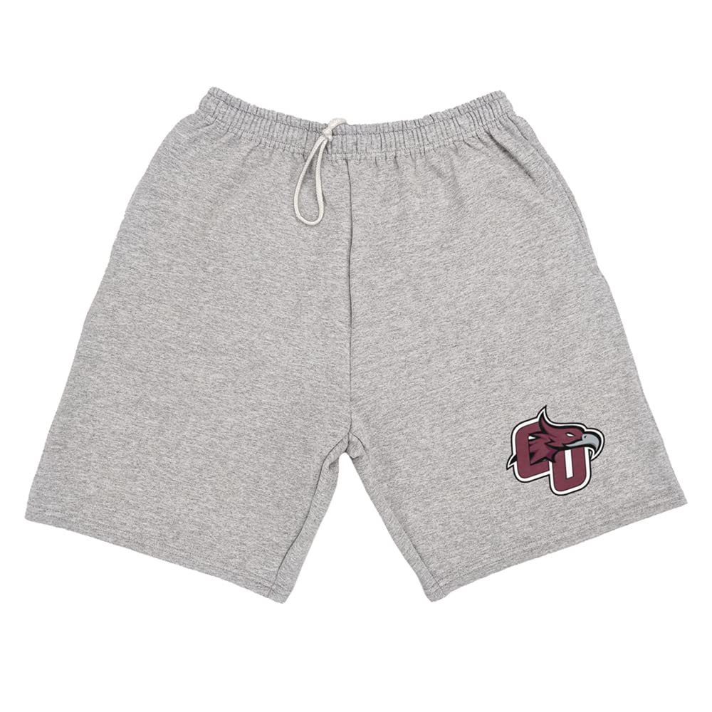Campus Lab Cumberland University Mens Sweat Shorts Primary Logo, Athletic Heather, X-Large