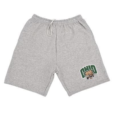 Campus Lab Ohio University Mens Sweat Shorts Primary Logo, Athletic Heather, Medium