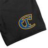 New York City College of Technology Mens Sweat Shorts Primary Logo, Black, XX-Large view 2