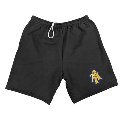 North Carolina A&T State University Mens Sweat Shorts School Logo, Black, X-Large