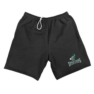 Campus Lab Castleton University Mens Sweat Shorts Primary Logo, Black, Small
