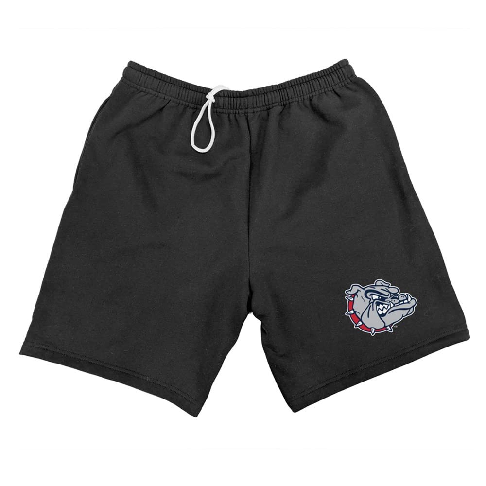 Campus Lab Gonzaga University Mens Sweat Shorts Primary Logo, Black, Large