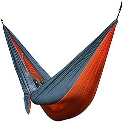 Travel Hammock, Single Double Hammock Adult Outdoor Backpacking Travel Survival Hunting Sleeping Bed Portable(Color:B) (Color : C)