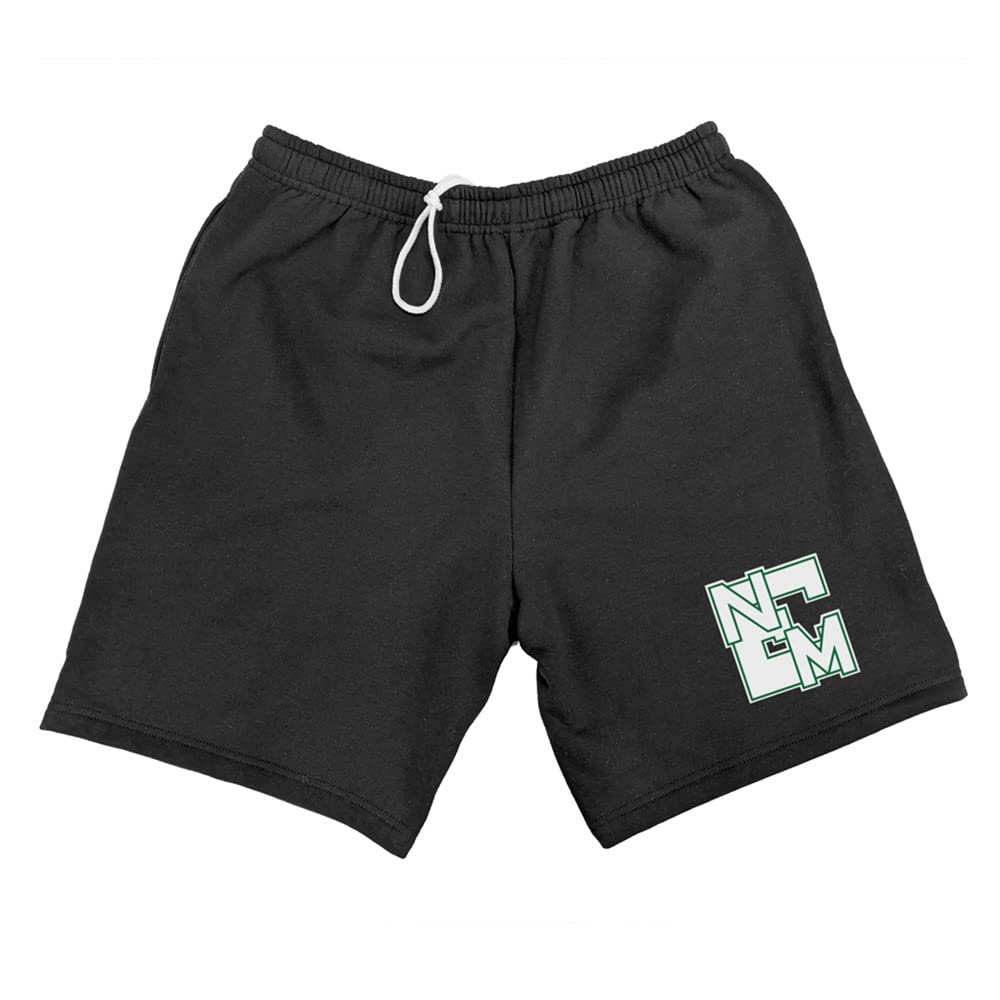 Campus Lab Eastern New Mexico University Mens Sweat Shorts Primary Logo, Black, XX-Large