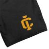 Campus Lab Ithaca College Mens Sweat Shorts School Logo, Black, Large view 2