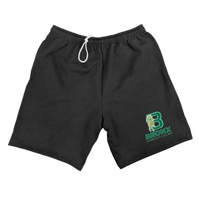 Bronx Community College Mens Sweat Shorts Primary Logo, Black, X-Large