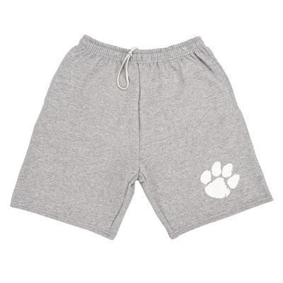 Campus Lab Clemson University Mens Sweat Shorts Primary Logo, Athletic Heather, Small