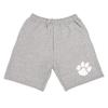 Campus Lab Clemson University Mens Sweat Shorts Primary Logo, Athletic Heather, Small view 1