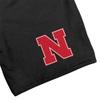 Campus Lab University of Nebraska Mens Sweat Shorts Primary Logo, Black, Large view 2