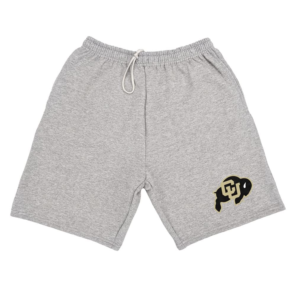 Campus Lab UofC Mens Sweat Shorts Primary Logo, Athletic Heather, Medium