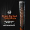 Full Choice Cross Corded Standard Golf Grips 13 Pack with All Kits, Low Taper Design, Multi-compound Hybrid Golf Club Grips, Fathers Day Golf Gifts for Dad, Orange, CG01 Series view 2