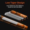 Full Choice Cross Corded Standard Golf Grips 13 Pack with All Kits, Low Taper Design, Multi-compound Hybrid Golf Club Grips, Fathers Day Golf Gifts for Dad, Orange, CG01 Series view 4