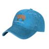 Peiyeety Funny Capybara Hat Dont Be Worry Be Capy Hat Men Baseball Hats Trendy Caps Blue view 2