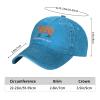 Peiyeety Funny Capybara Hat Dont Be Worry Be Capy Hat Men Baseball Hats Trendy Caps Blue view 4
